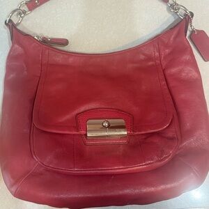 Coach Red Leather Women's Bag